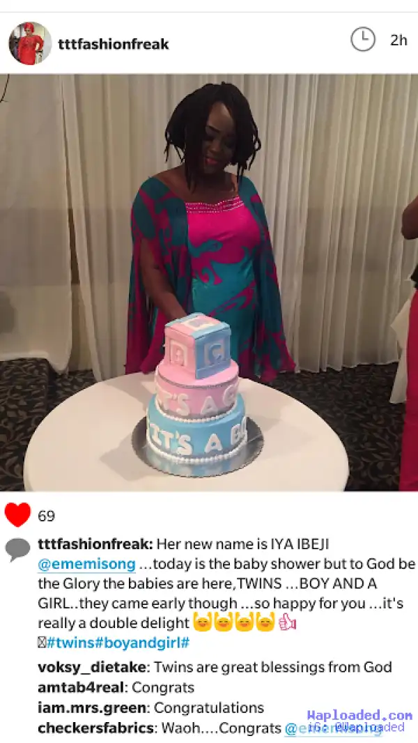 Nigerian Film-Maker, Emem Isong, Gives Birth To Twins In USA